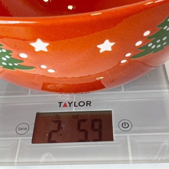 WAECHTERSBACH GERMANY Christmas Tree Stoneware Salad Serving Bowl Vintage 9” - Picture 9 of 9